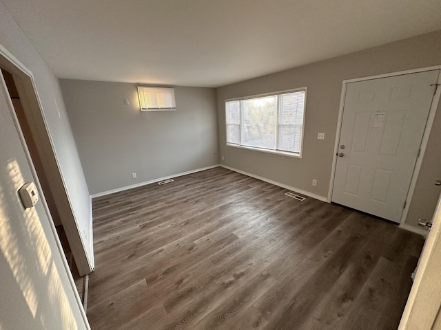 entrance foyer with dark wood-type flooring