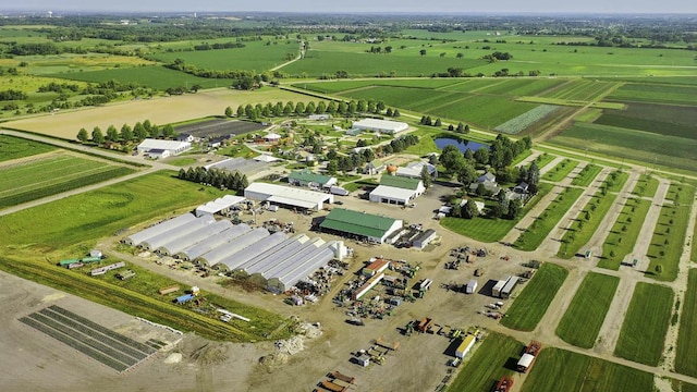 bird's eye view featuring a rural view