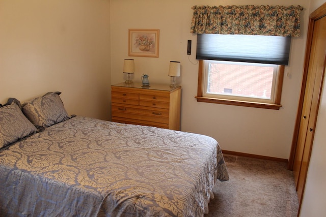 bedroom featuring carpet floors