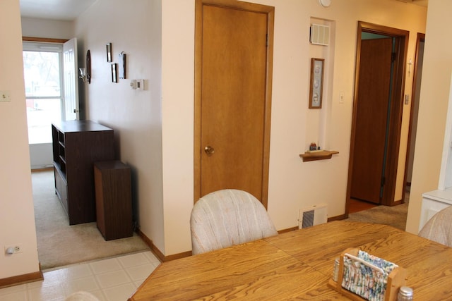 view of dining area