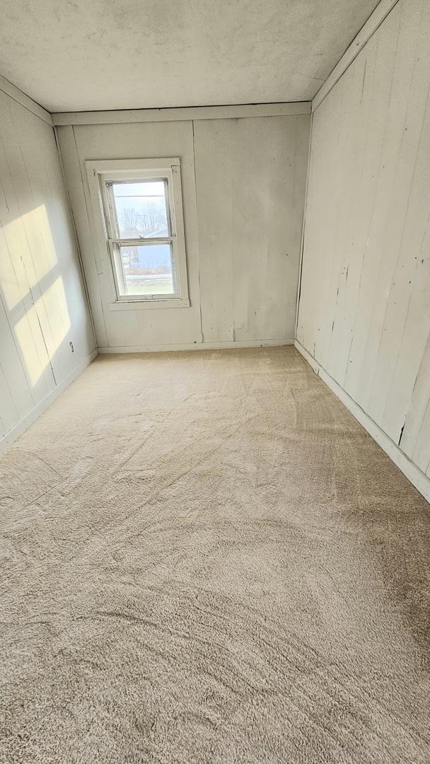 empty room featuring light colored carpet