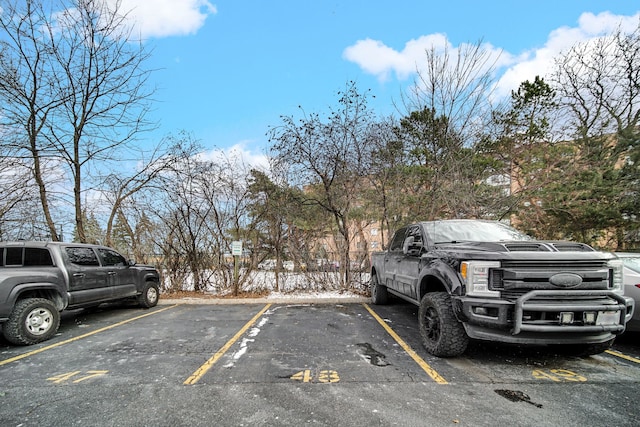 view of parking / parking lot