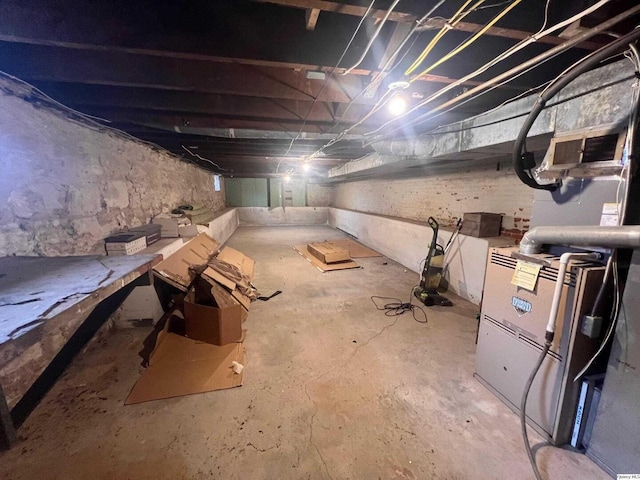 view of basement