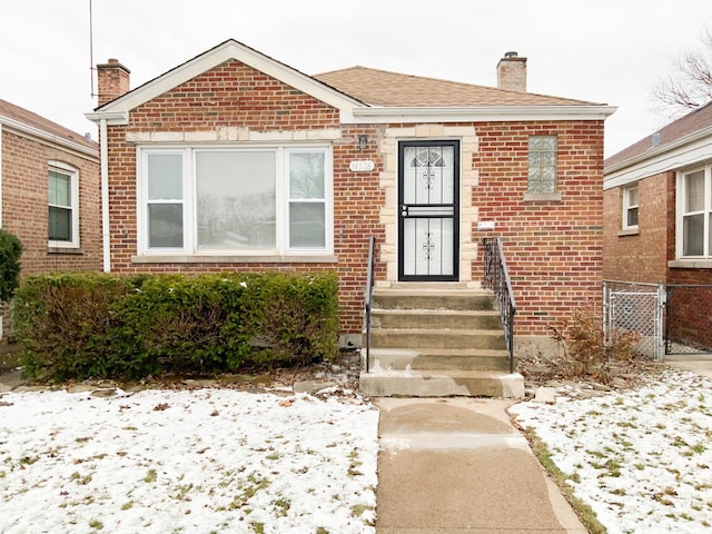 view of bungalow-style home