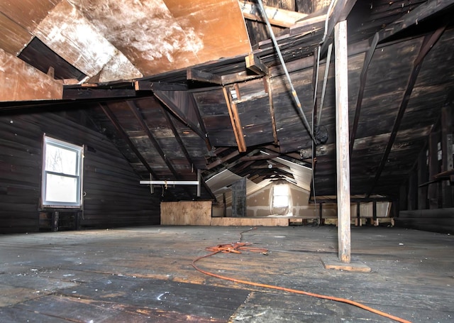 view of attic