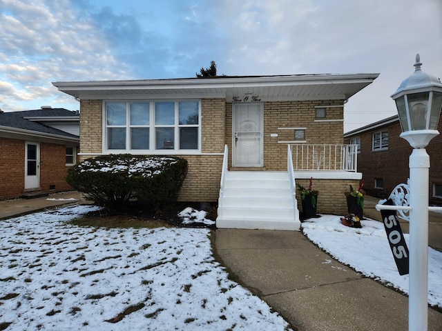 view of front of home