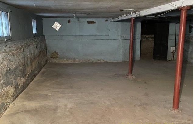 view of basement