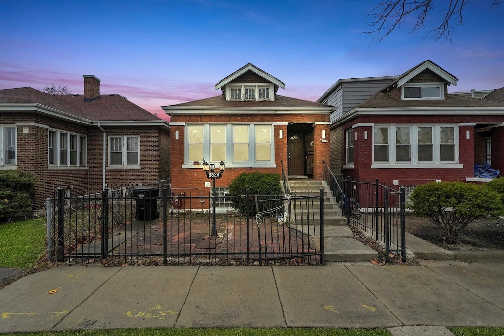 view of bungalow-style home