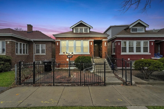 view of bungalow-style home