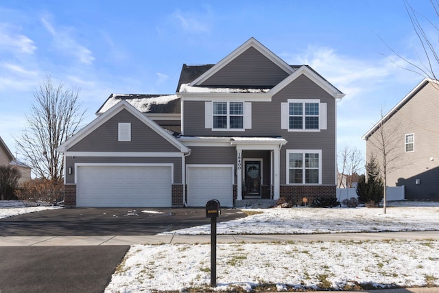 front facade featuring a garage