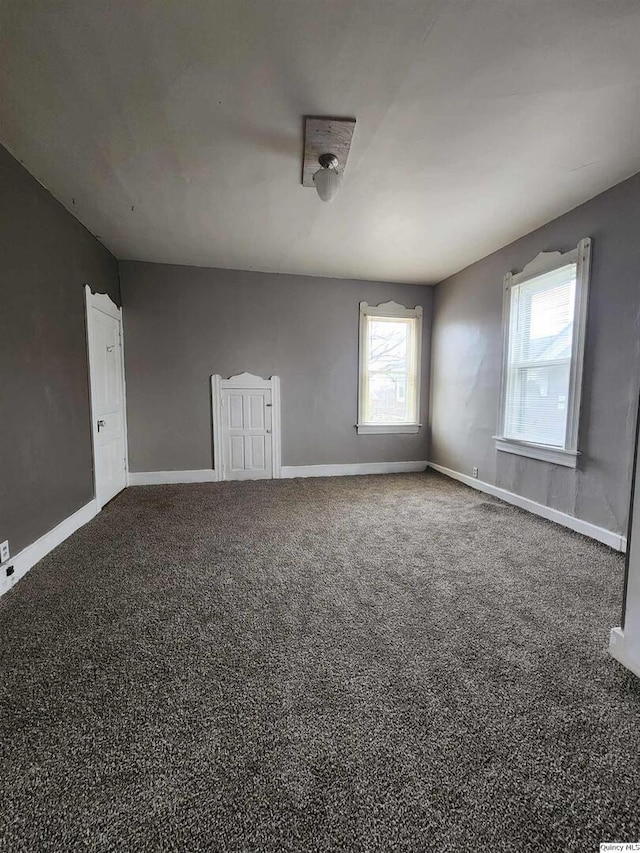 view of carpeted empty room