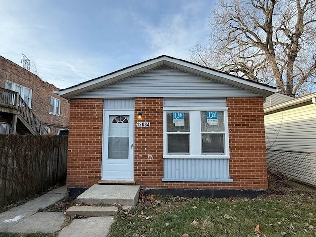 view of bungalow