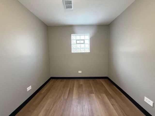 empty room featuring light hardwood / wood-style flooring