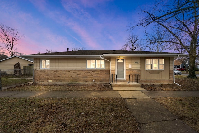 view of front of home