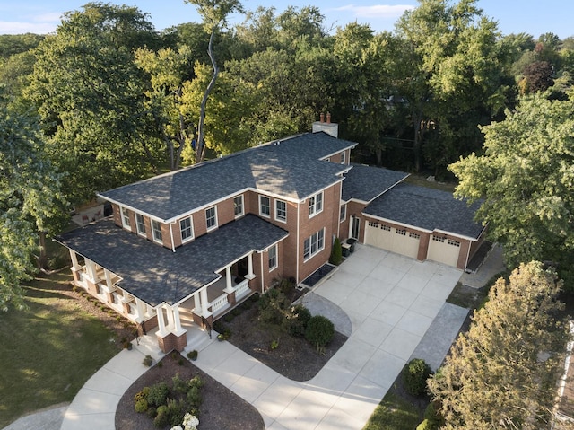 birds eye view of property