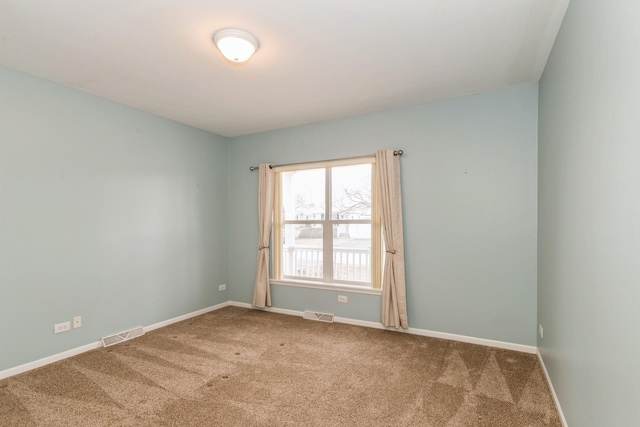 view of carpeted empty room