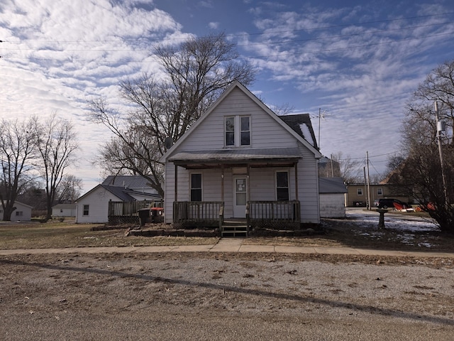 bungalow-style home featuring covered porch