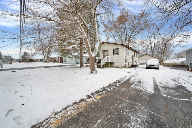 view of front of home