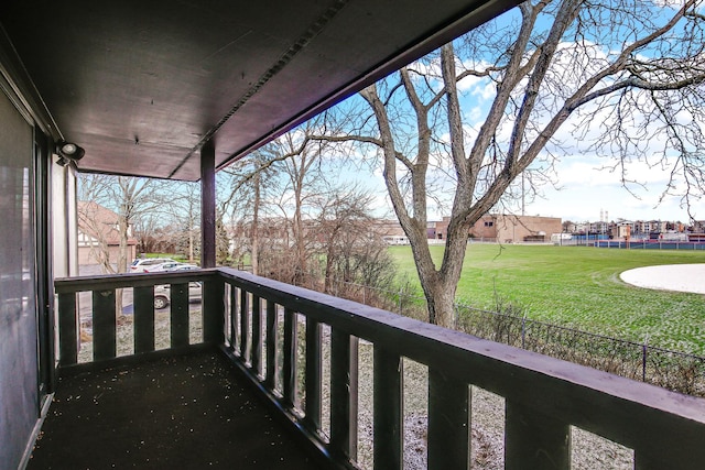 view of balcony