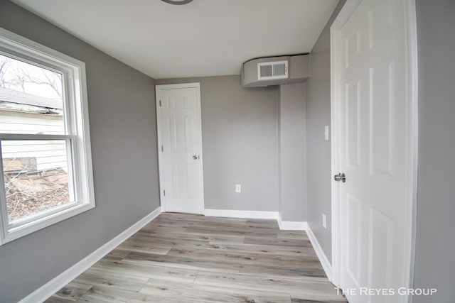 interior space with light wood-type flooring