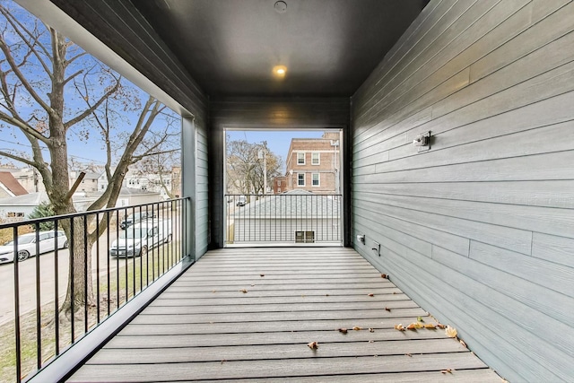 balcony featuring a residential view