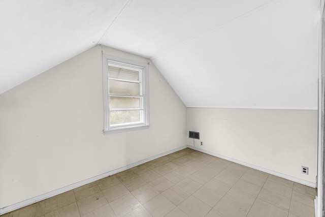 bonus room with lofted ceiling