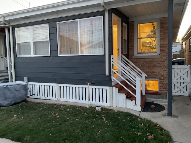 view of entrance to property