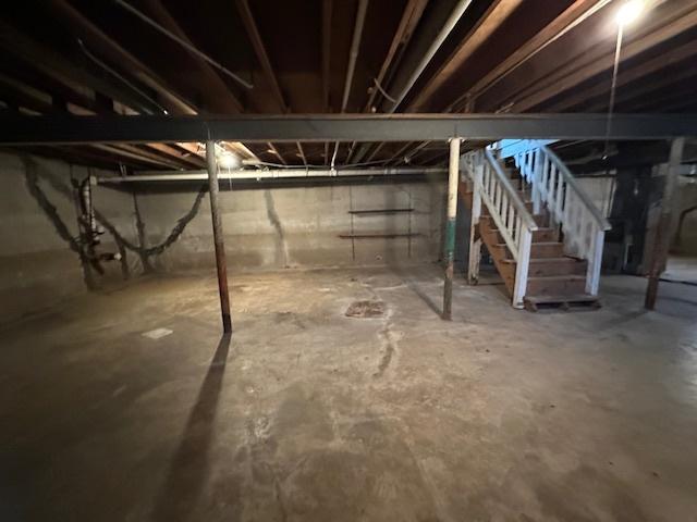 view of basement