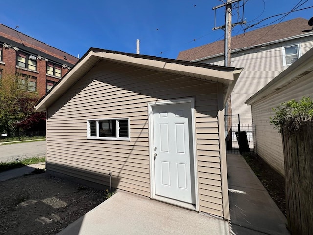 view of outbuilding