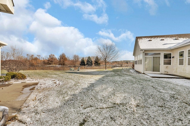 view of yard with a patio