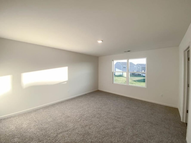 view of carpeted empty room