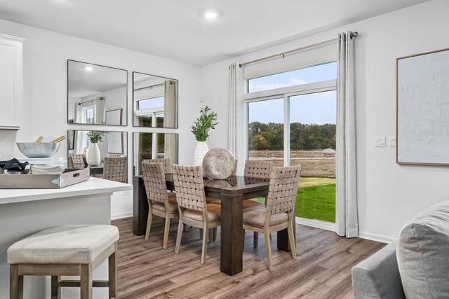 dining room with light hardwood / wood-style flooring