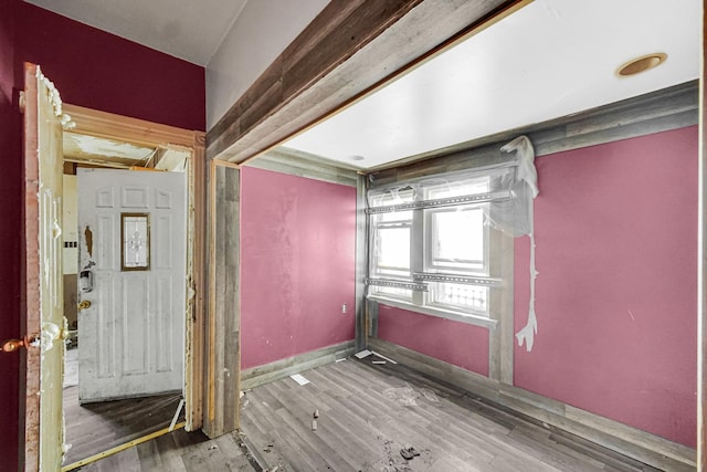 interior space featuring hardwood / wood-style flooring