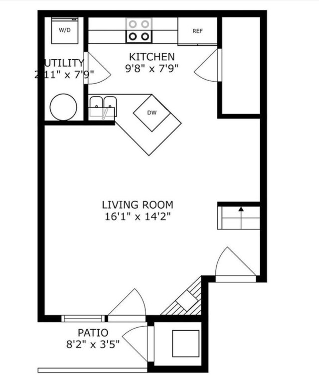 full bathroom with tiled shower / bath, vanity, toilet, and tile patterned floors