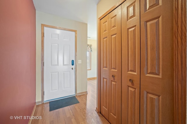 interior space featuring light hardwood / wood-style floors