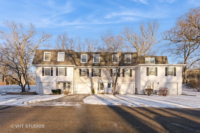 view of property featuring a garage