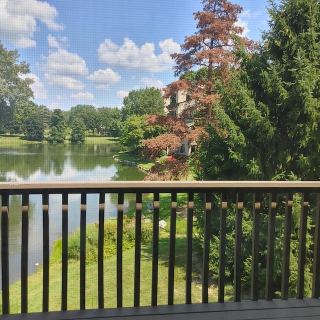 view of water feature