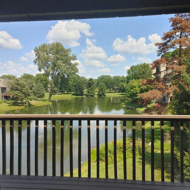 view of water feature