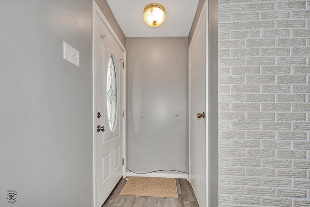 foyer featuring light hardwood / wood-style flooring