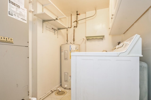 utility room featuring washer / clothes dryer and water heater