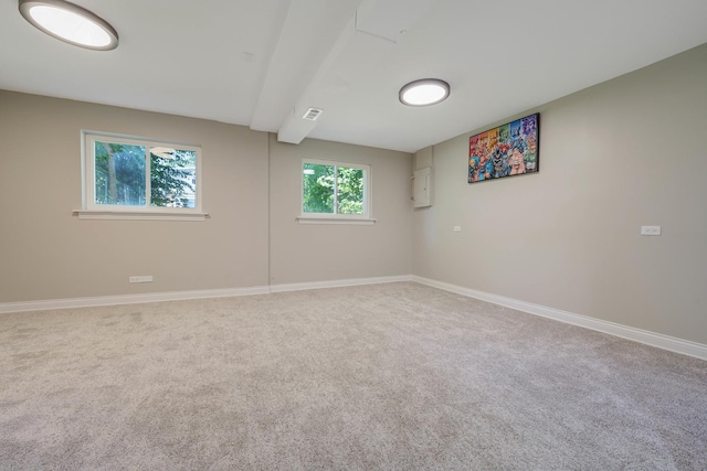 view of carpeted empty room