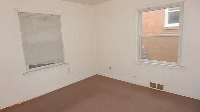 view of spare room