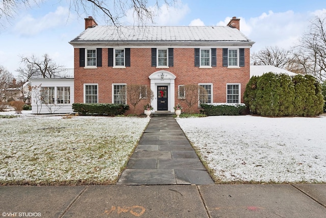 view of colonial-style house