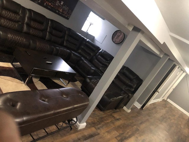 room details featuring hardwood / wood-style floors