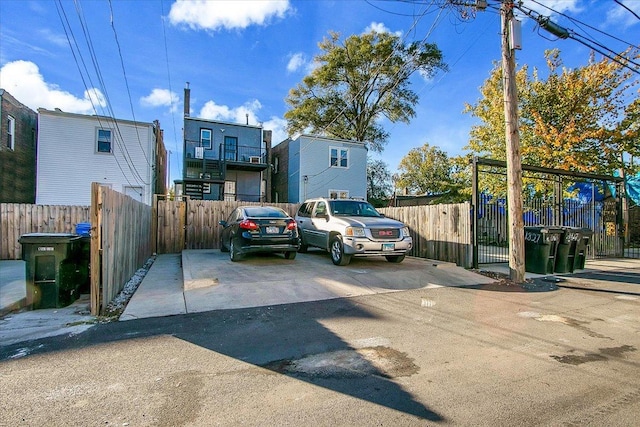 view of parking / parking lot