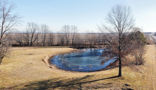 view of water feature featuring a rural view