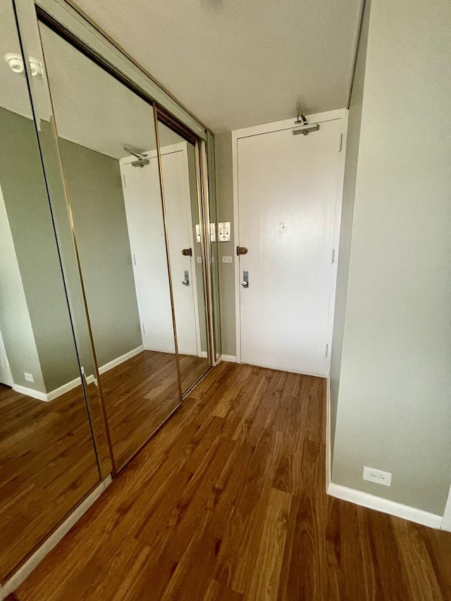 interior space featuring hardwood / wood-style flooring