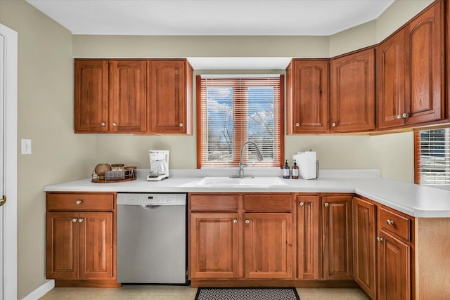 kitchen featuring sink and dishwasher