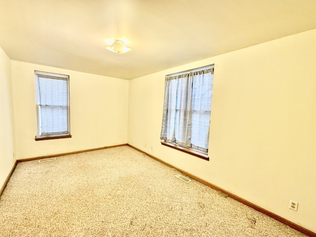 view of carpeted empty room