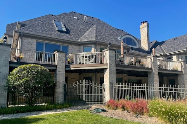 view of rear view of property